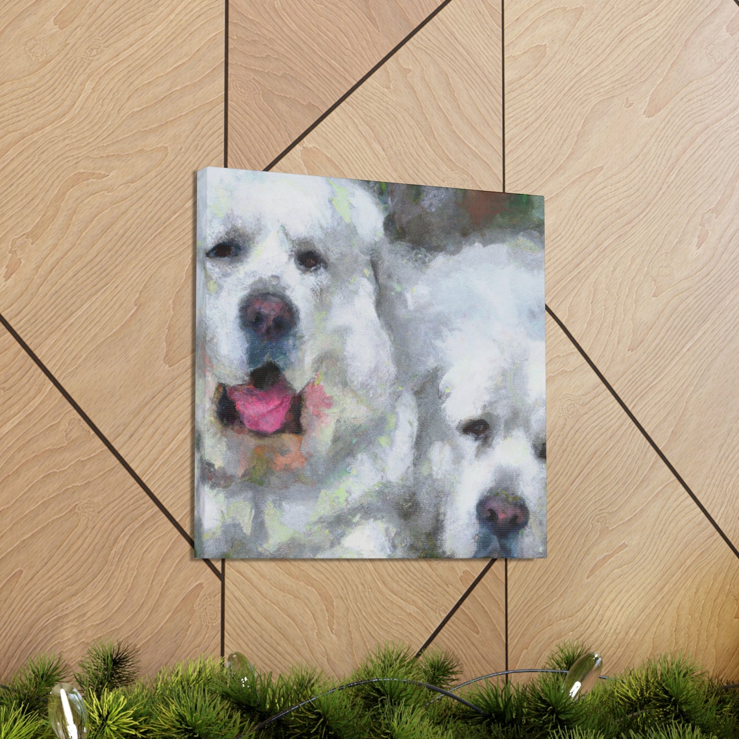 "Great Pyrenees Impressionism" - Canvas