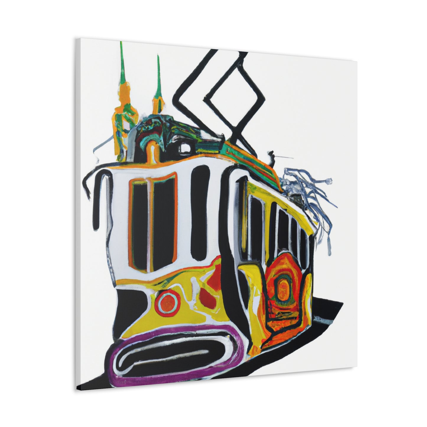 Tram Across the City - Canvas