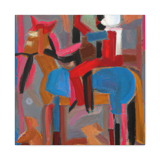 "Cowboy on Galloping Horse" - Canvas