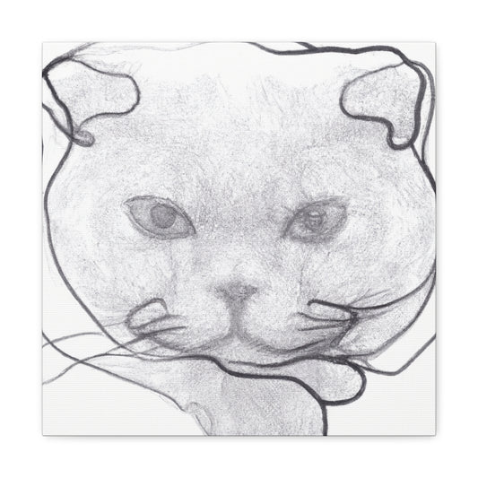 British Shorthair Minimalism - Canvas