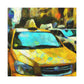 "Taxi at Dusk" - Canvas