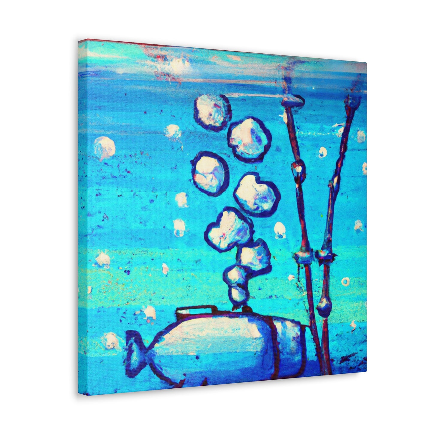 Reef in Ocean Blues - Canvas