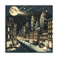 Midnight Metropolis Marvel - Canvas