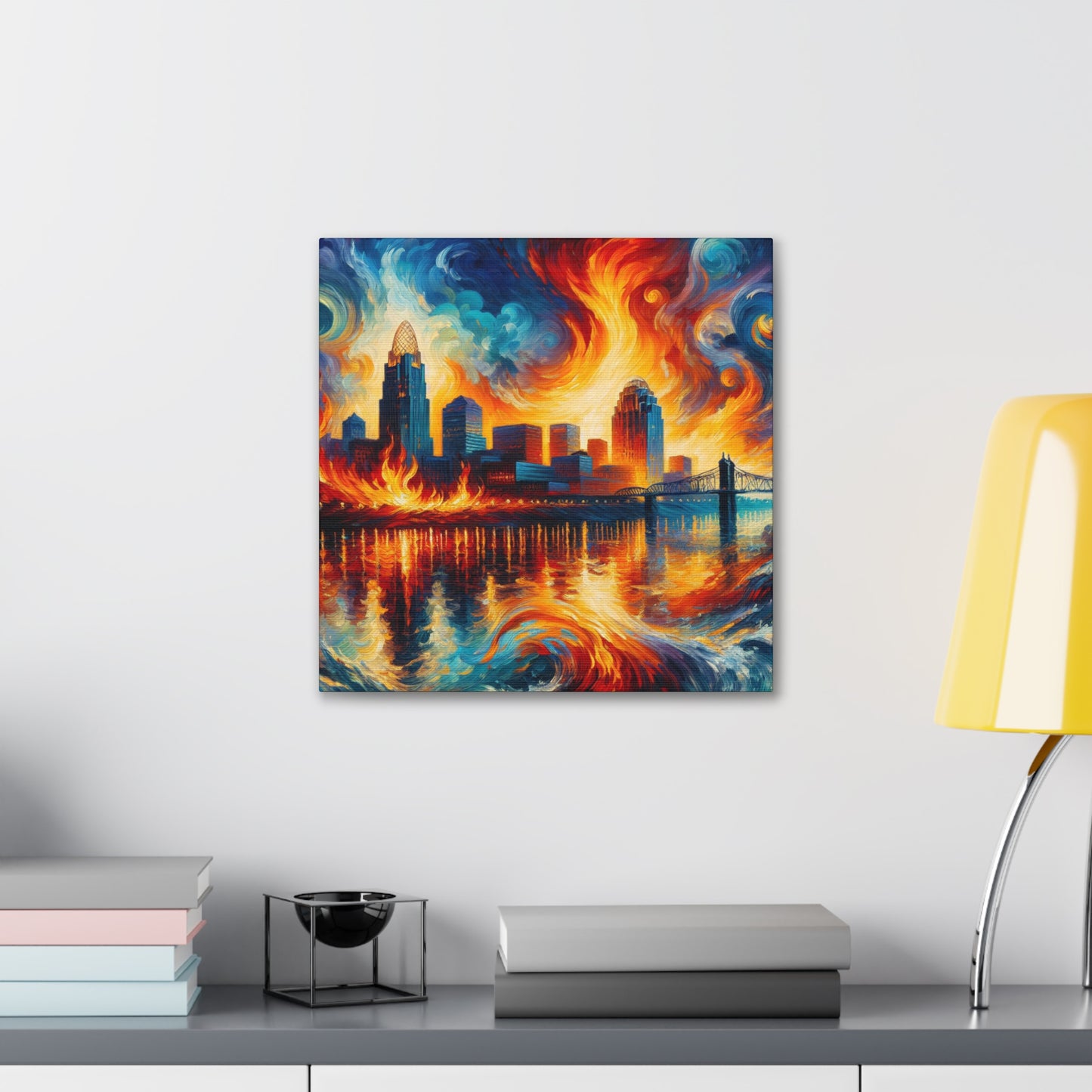 "City of Whirling Colors" - Canvas