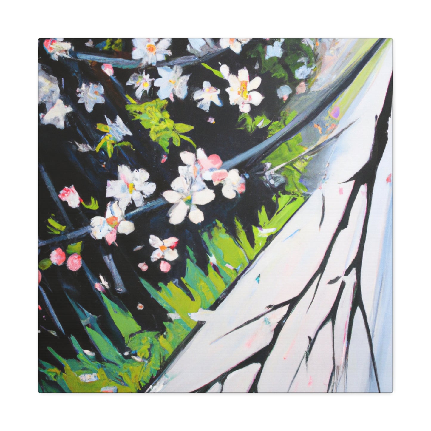 Cherry Blossom Oasis - Canvas