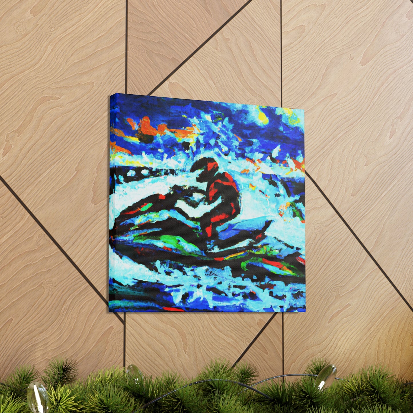 Jet Skiing Expressionism - Canvas