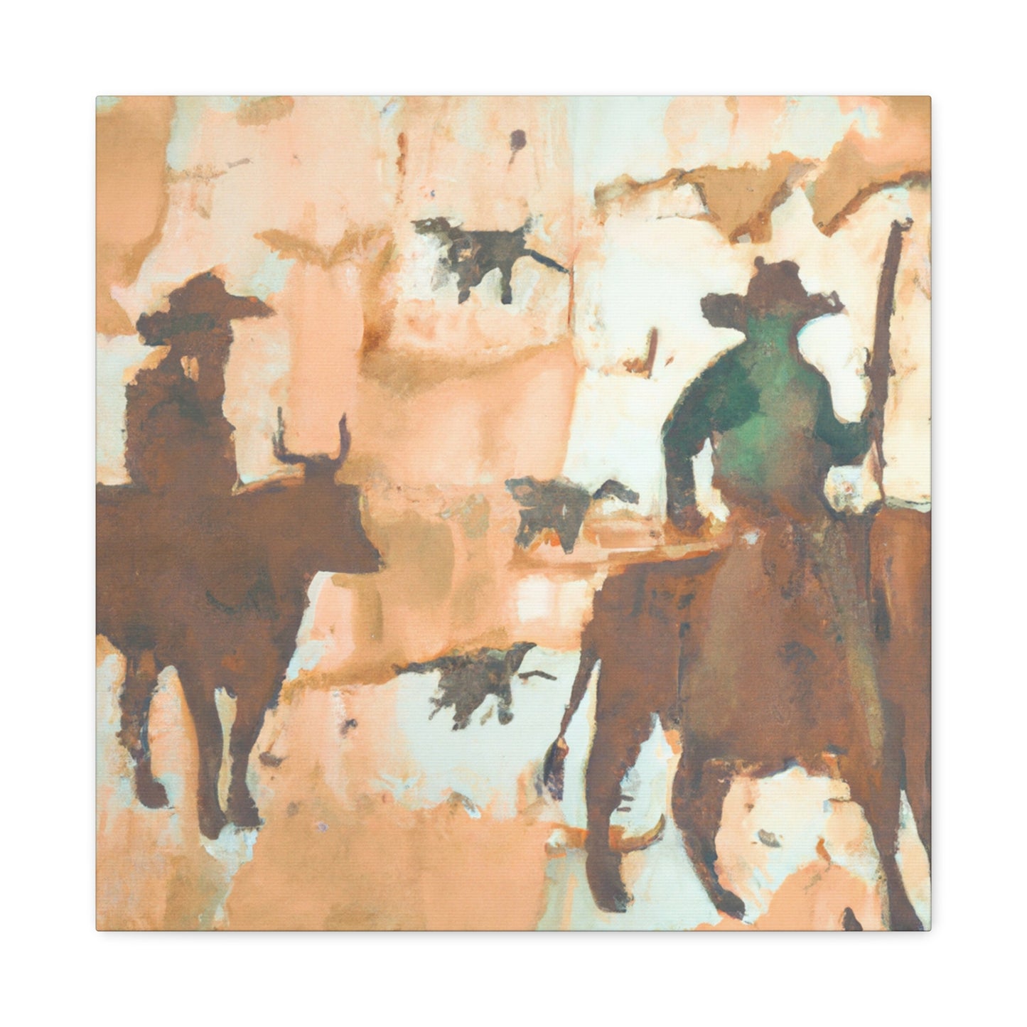 Driving Cattle Home - Canvas