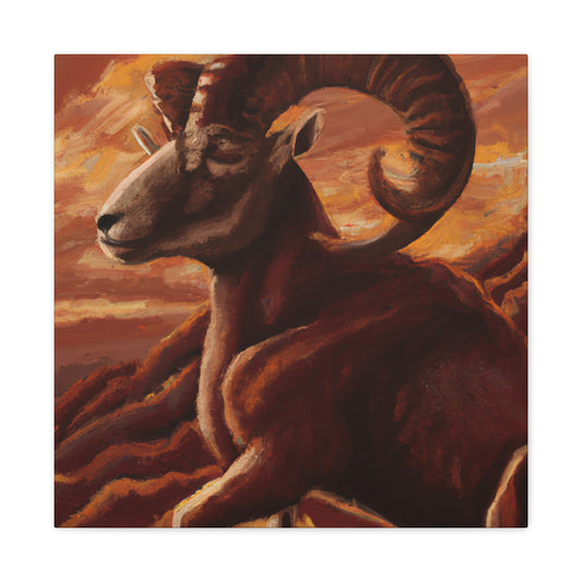 "Mountain Bighorn Majesty" - Canvas