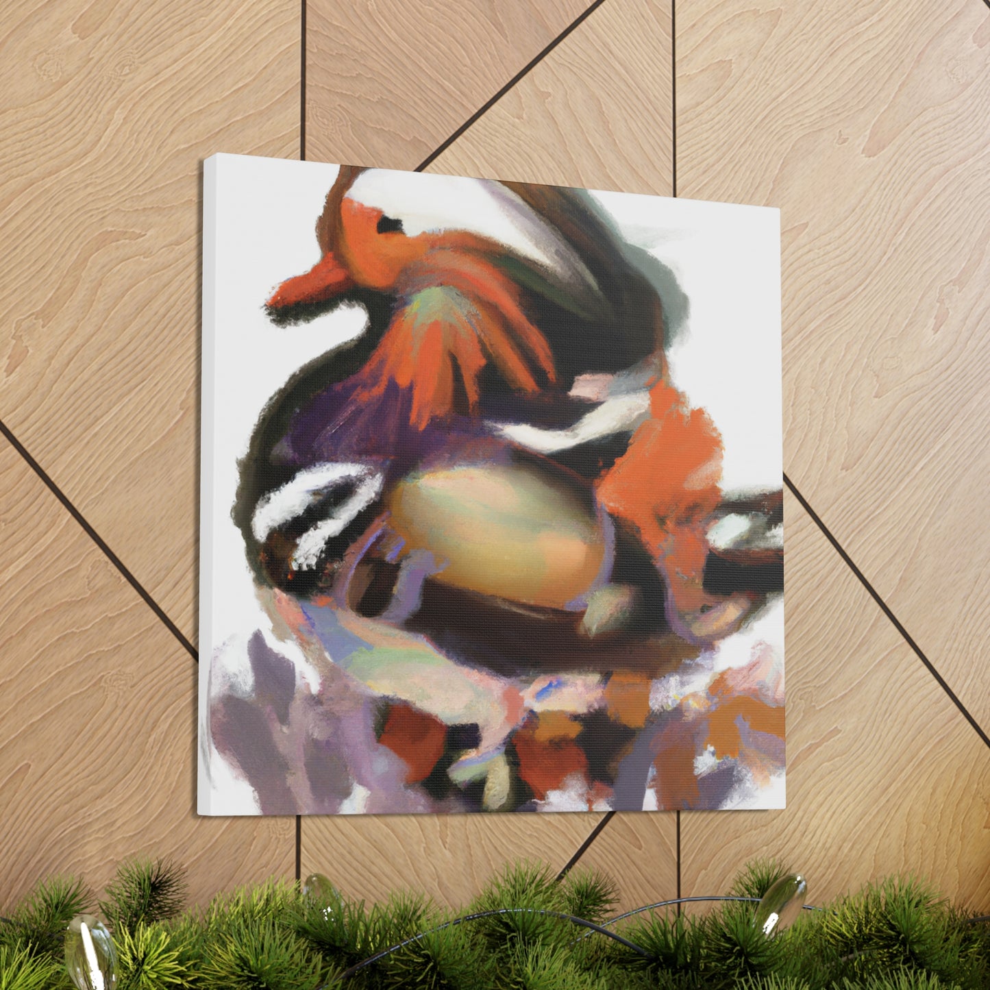 Mandarin Duck Splendor. - Canvas