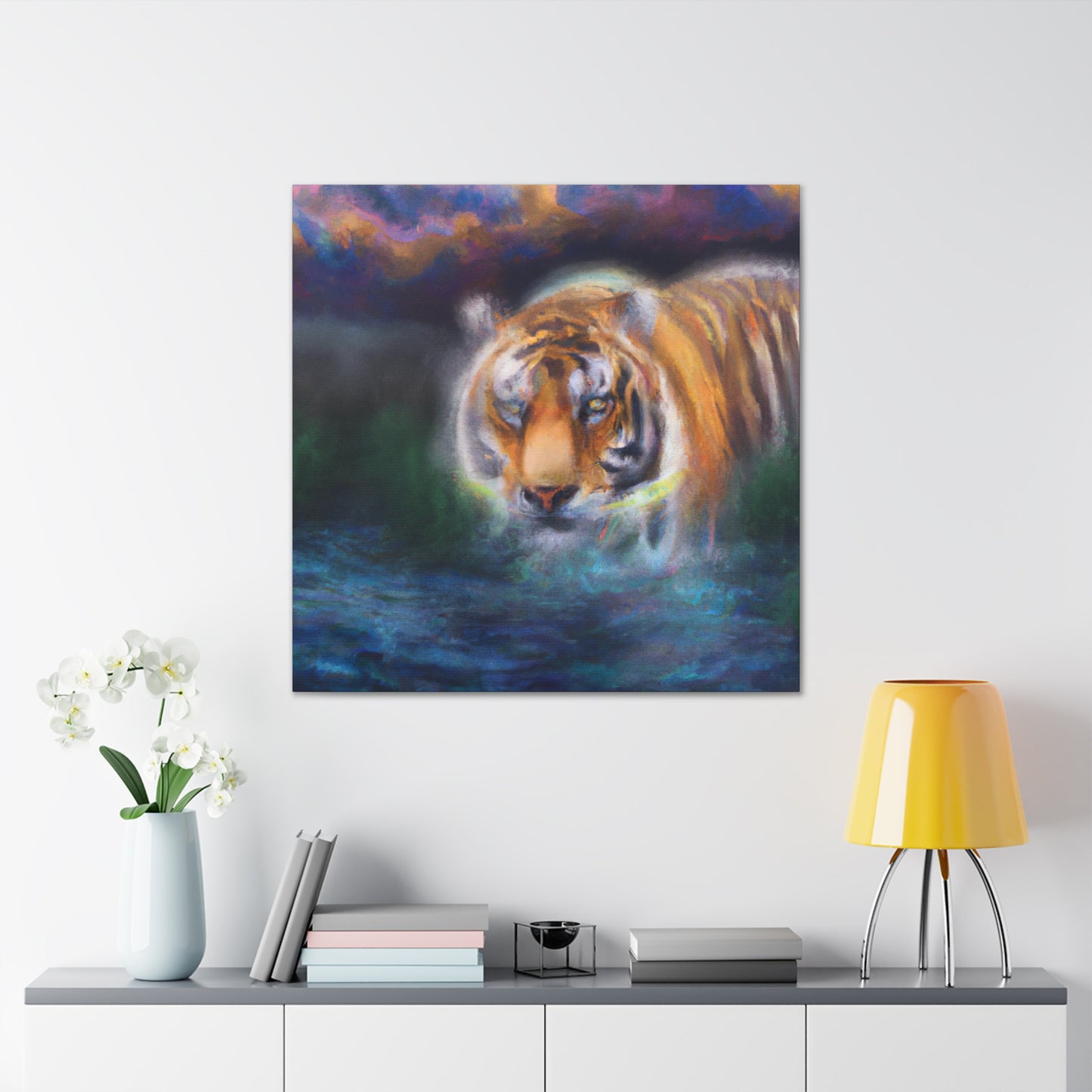 Tiger Roaring Redux - Canvas