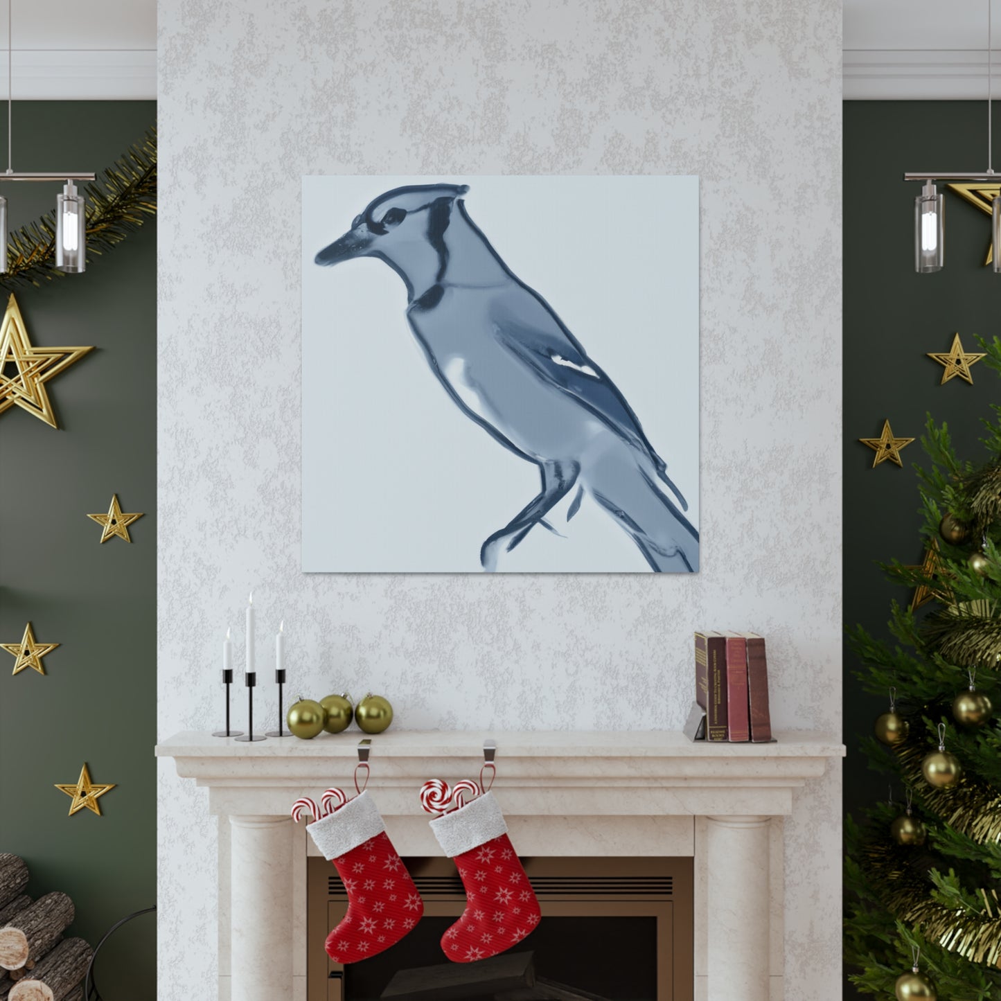 Blue Jay Symphony. - Canvas