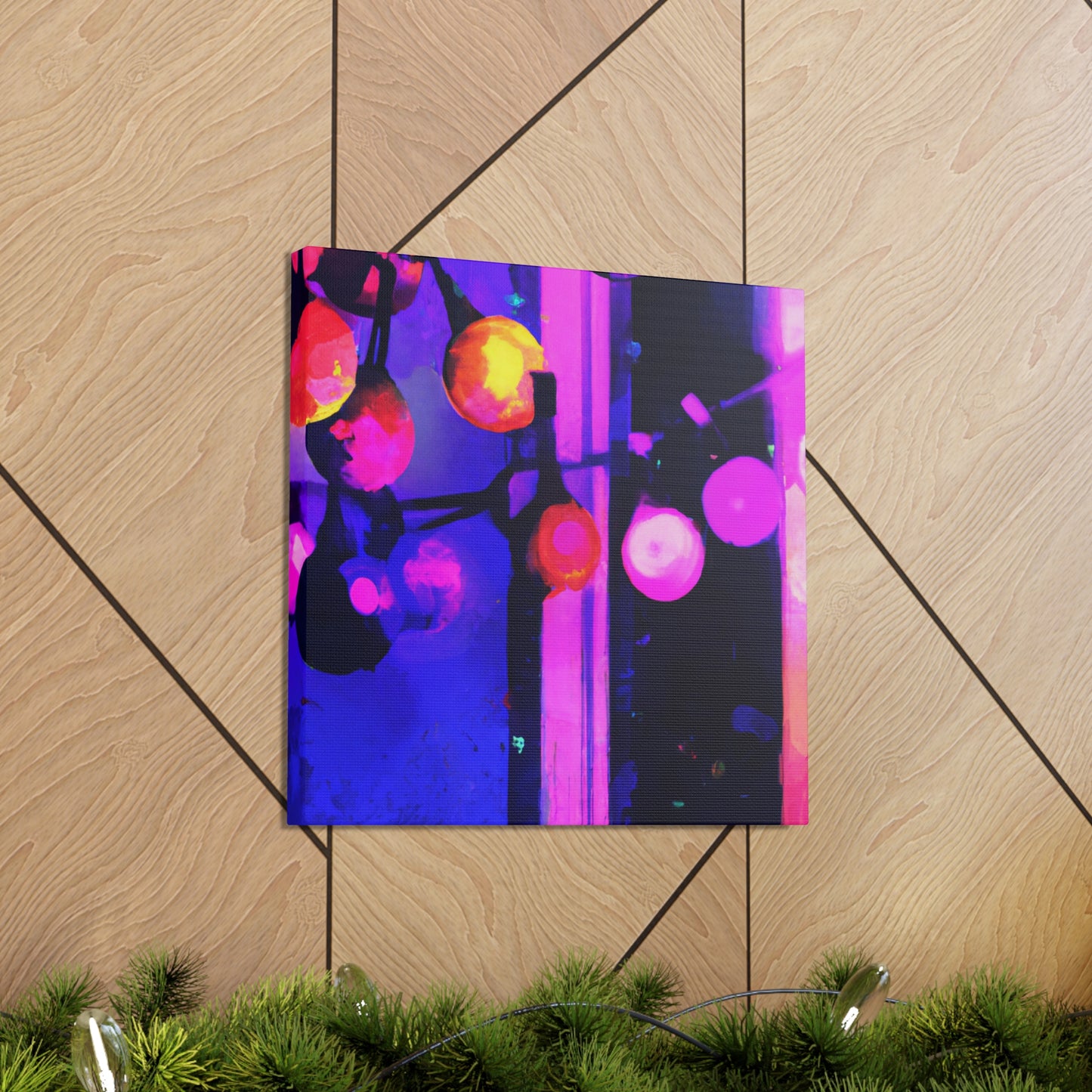 "Christmas Lights Surrealism" - Canvas