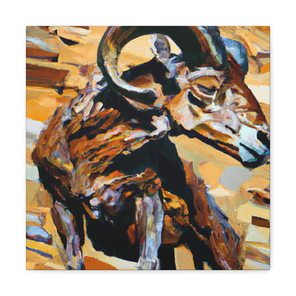 "Majestic Bighorn Migration" - Canvas