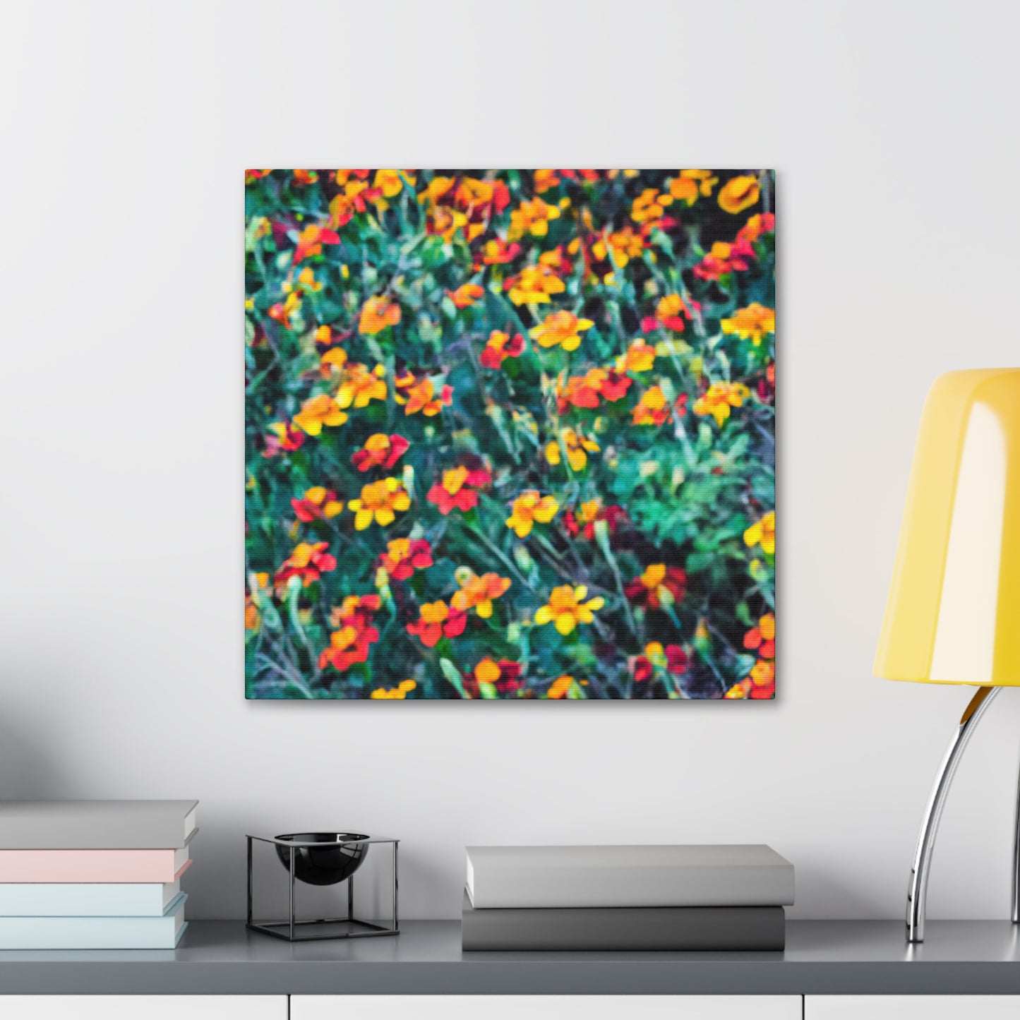 "Glorious Marigold Bloom" - Canvas