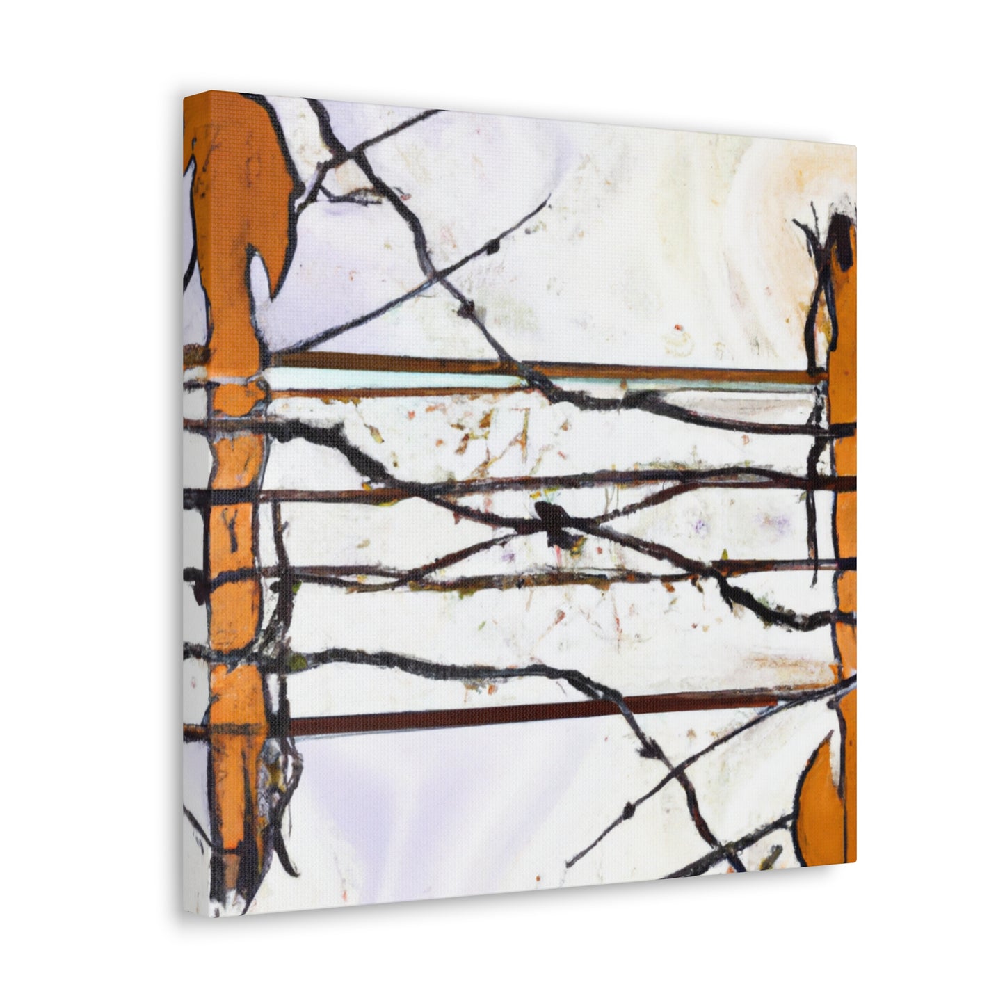 "Barbed Wire Splendour" - Canvas