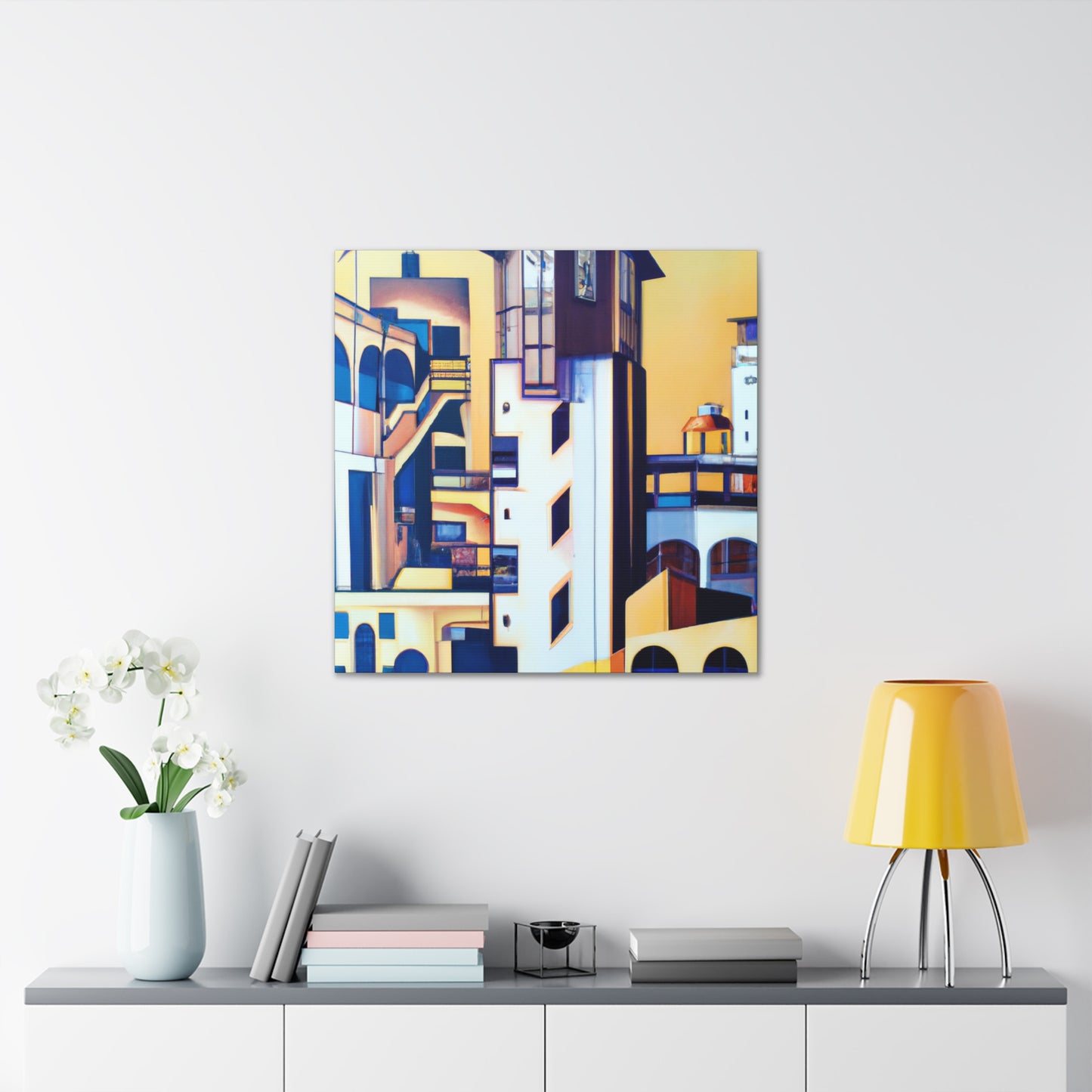 "Bauhaus Meets Art Nouveau" - Canvas