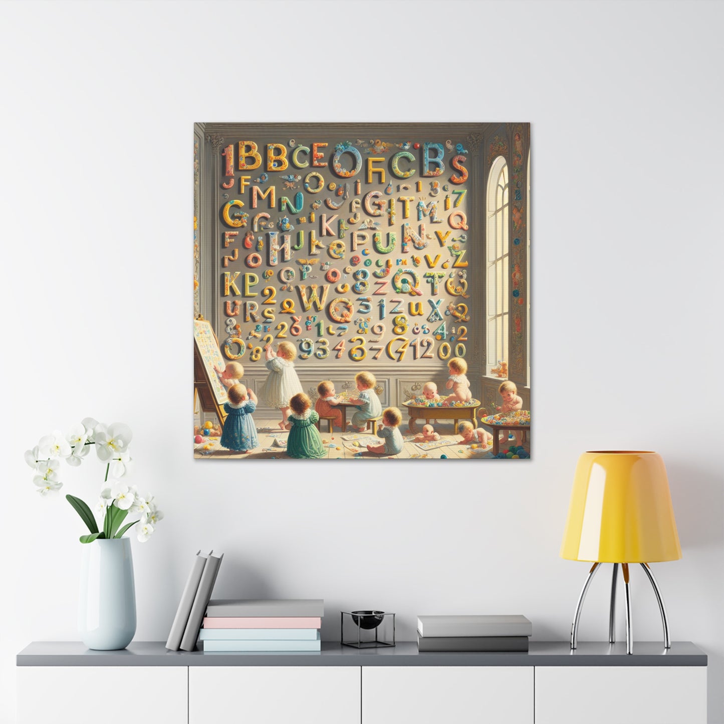 Whimsical Linguistic Kaleidoscope - Canvas