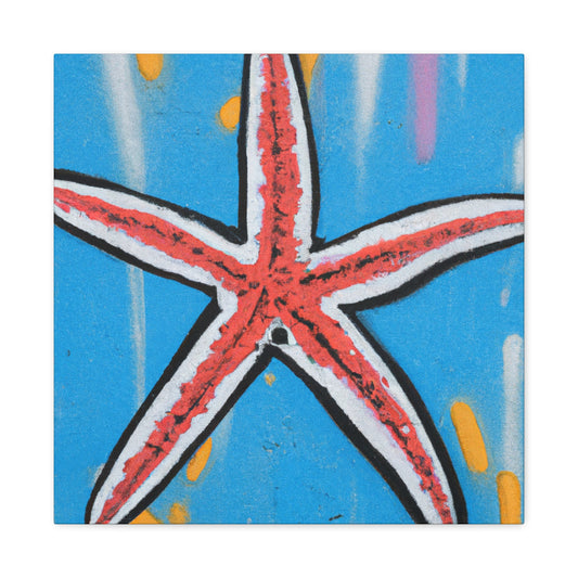 Vibrant Starfish Splendor - Canvas