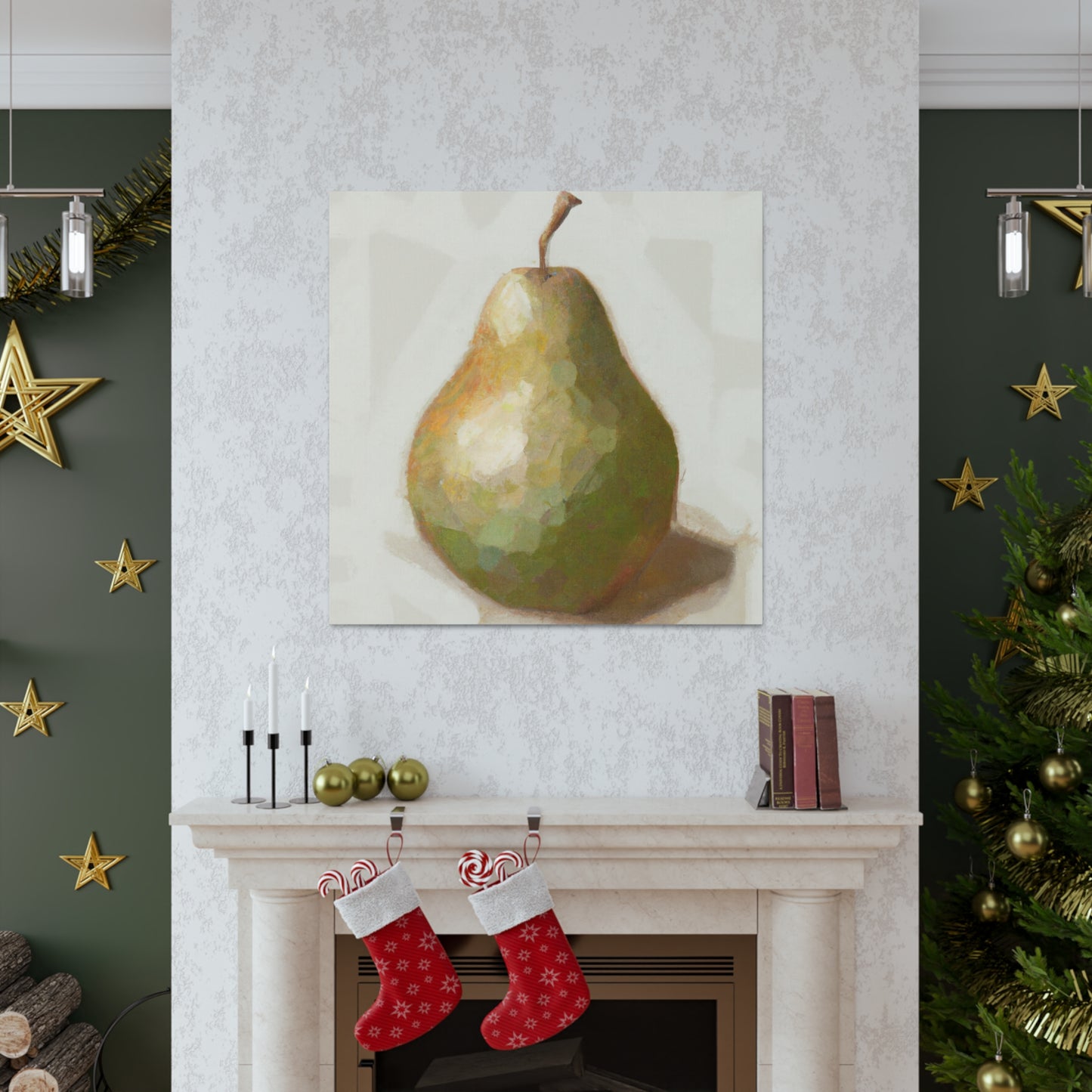 "Pear in Pastels" - Canvas