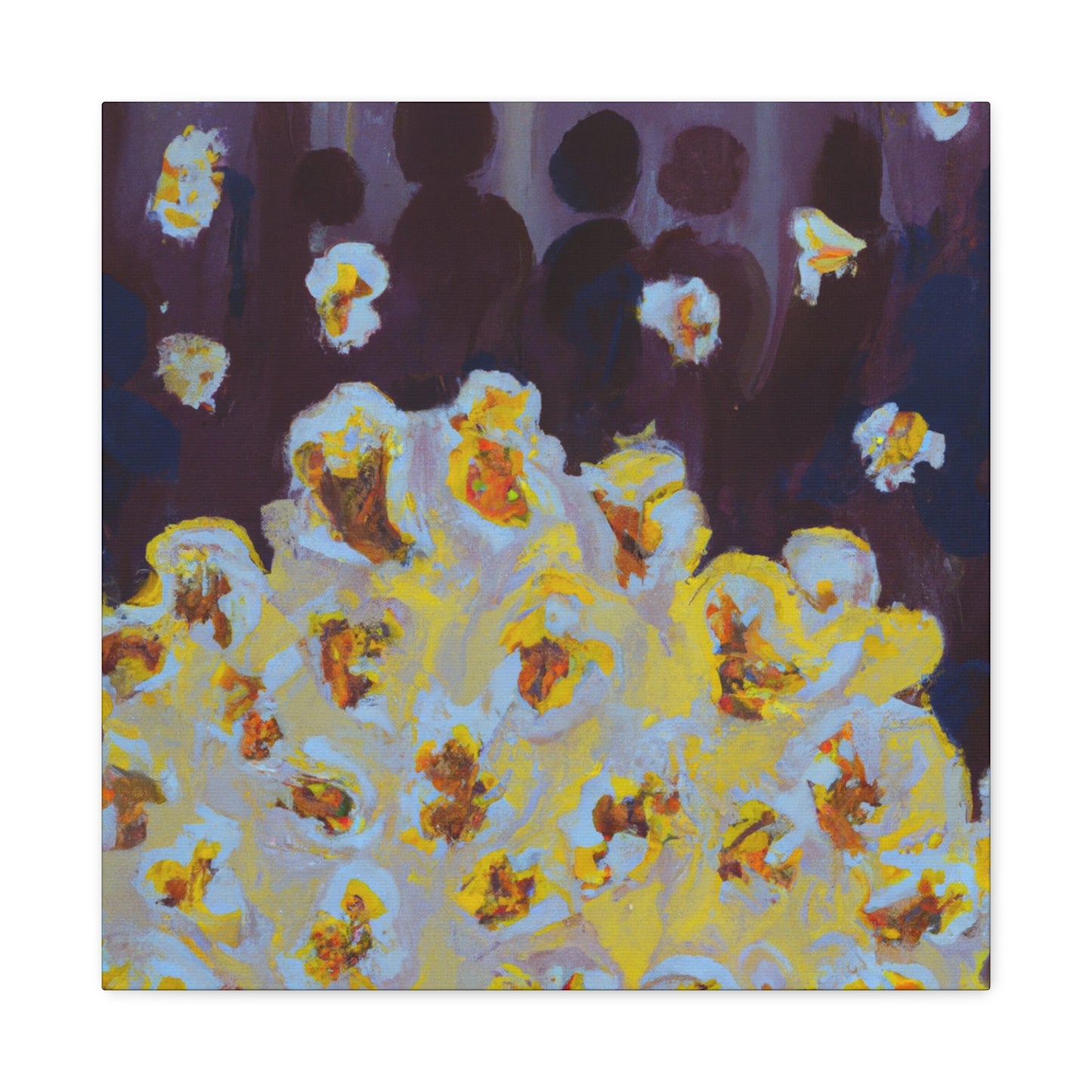 "Popcorn Palette Impasto" - Canvas