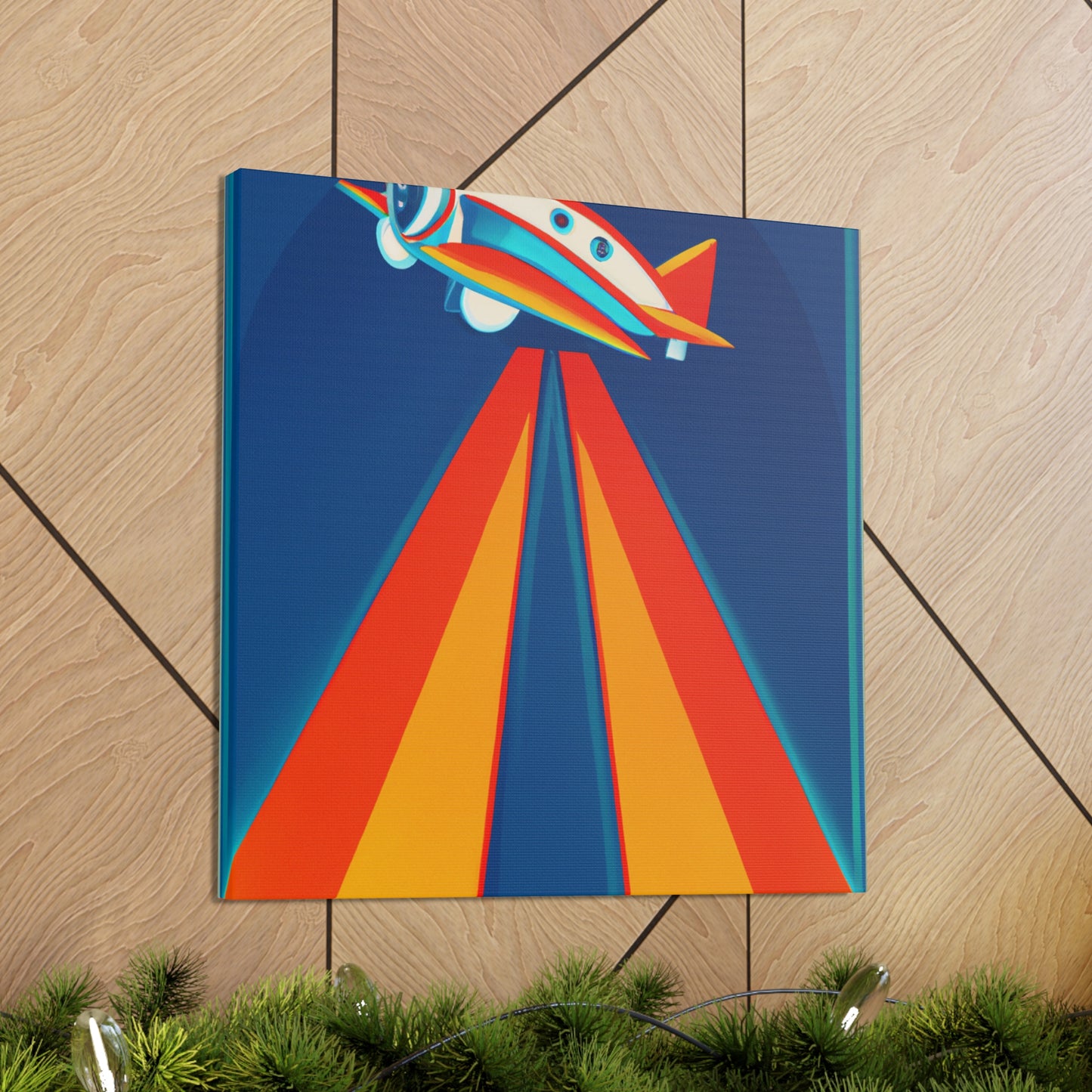 "Aerial Art Deco Dance" - Canvas