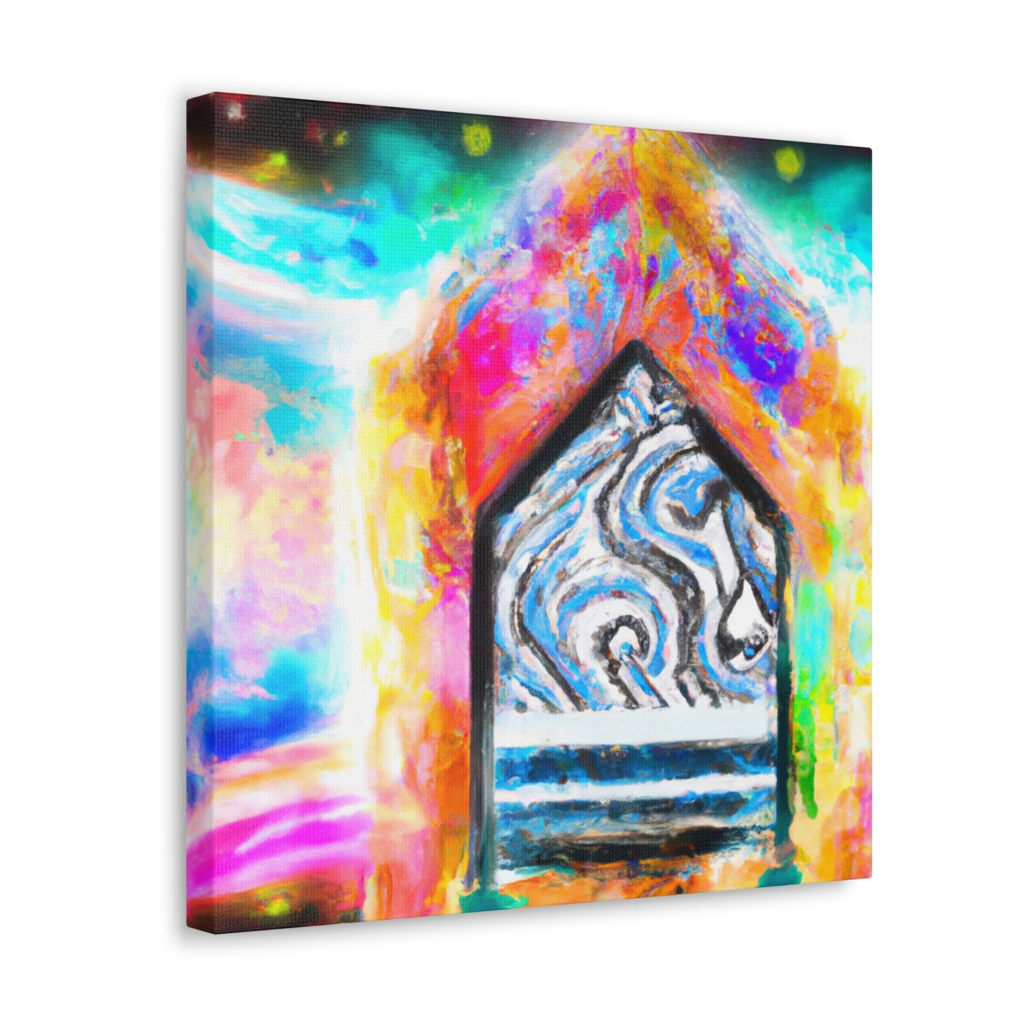 Vivid Digital Reflection - Canvas