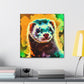 Ferret in Wonderland. - Canvas