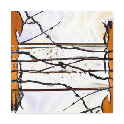 "Barbed Wire Splendour" - Canvas