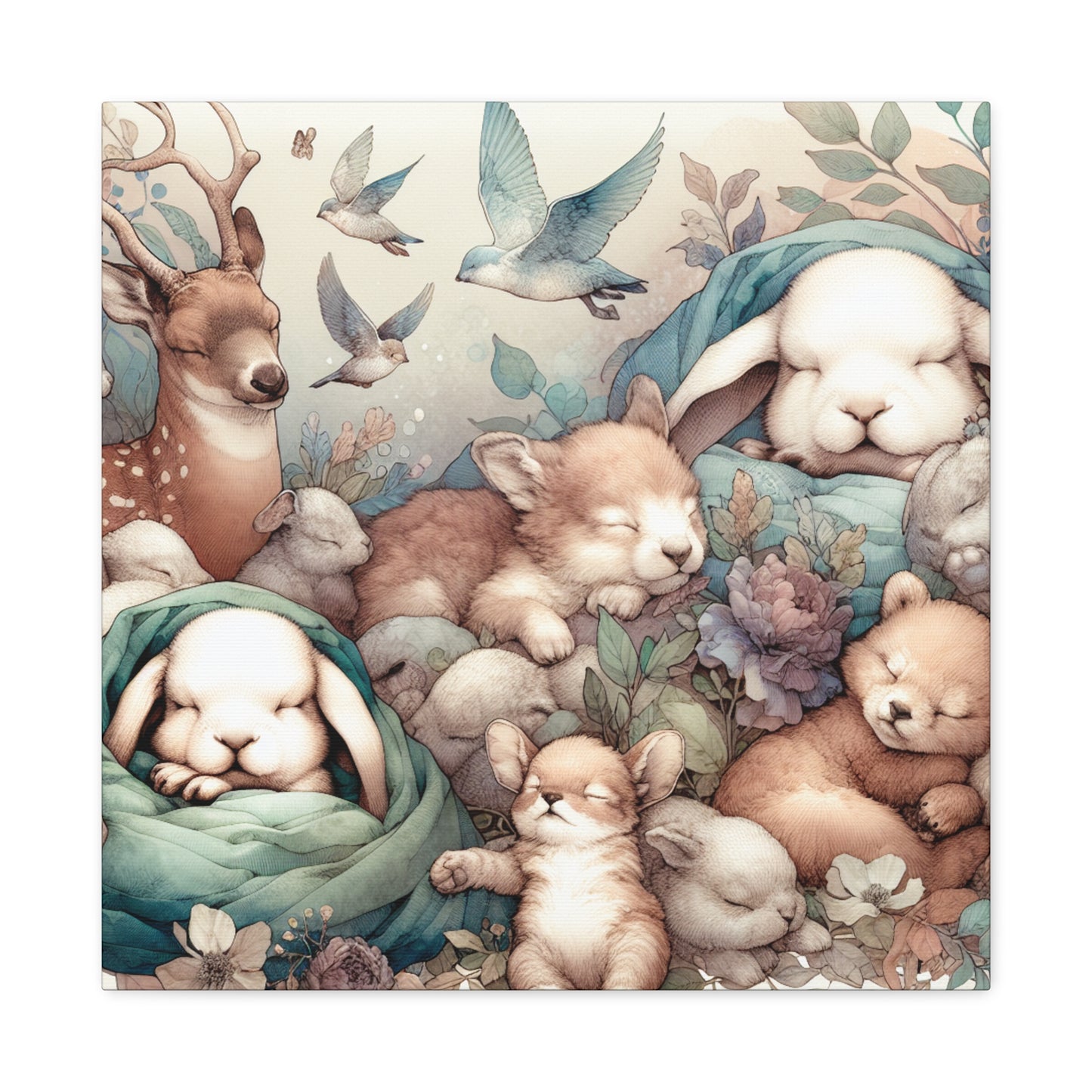 Whispering Slumbering Fauna - Canvas