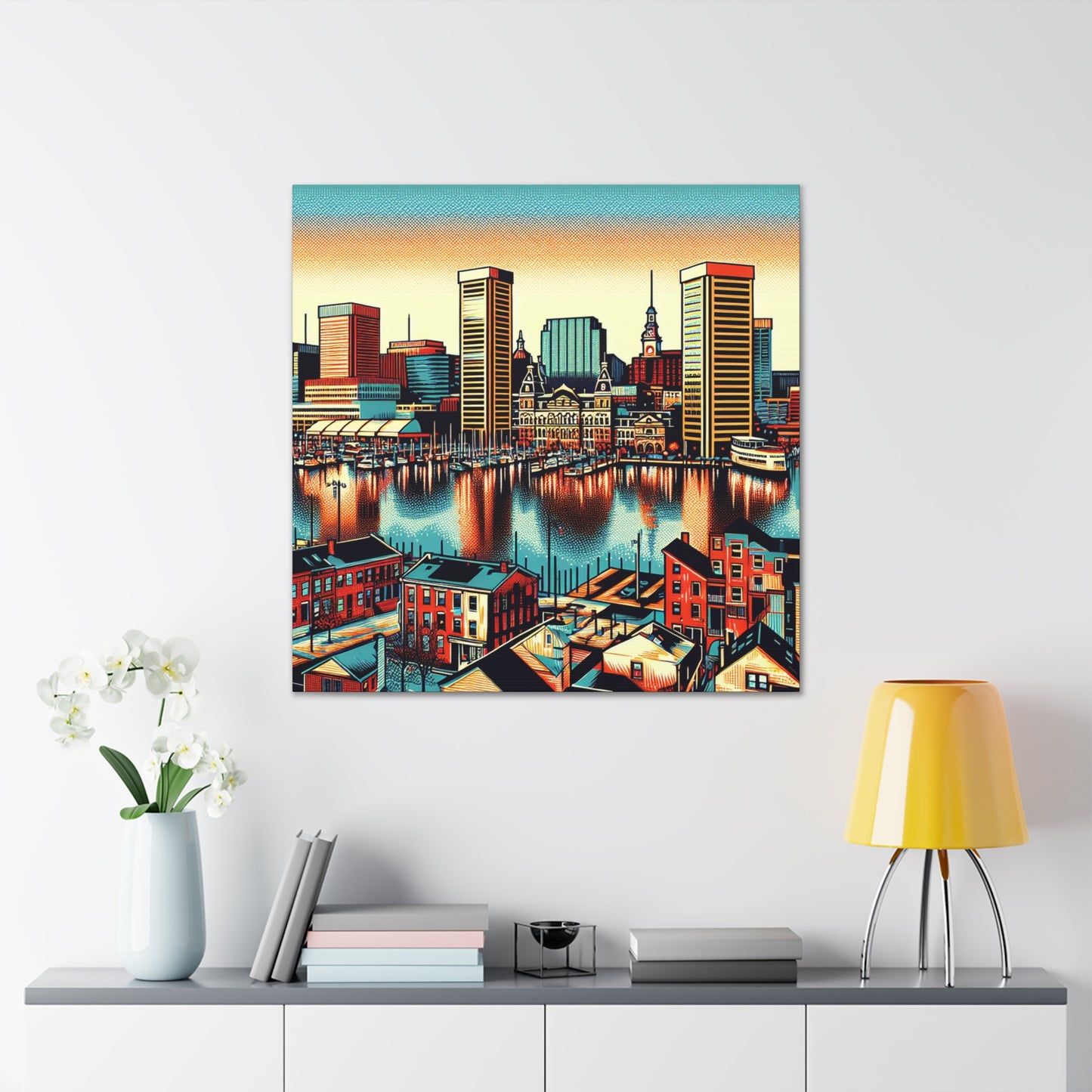 "Baltimore Buzzin' Brightly" - Canvas