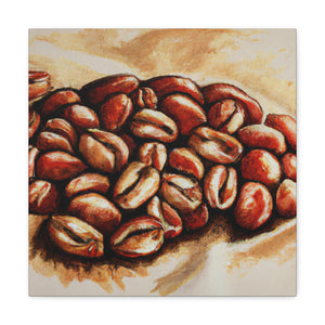 Coffee Beans Abloom - Canvas