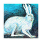 "Arctic Hares in Winter" - Canvas