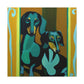 "Puppy Pal Dachshund" - Canvas