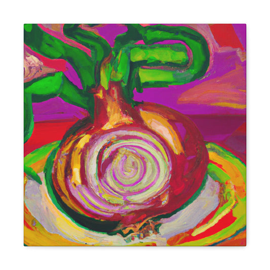 "Onion Fauvist Splendor" - Canvas