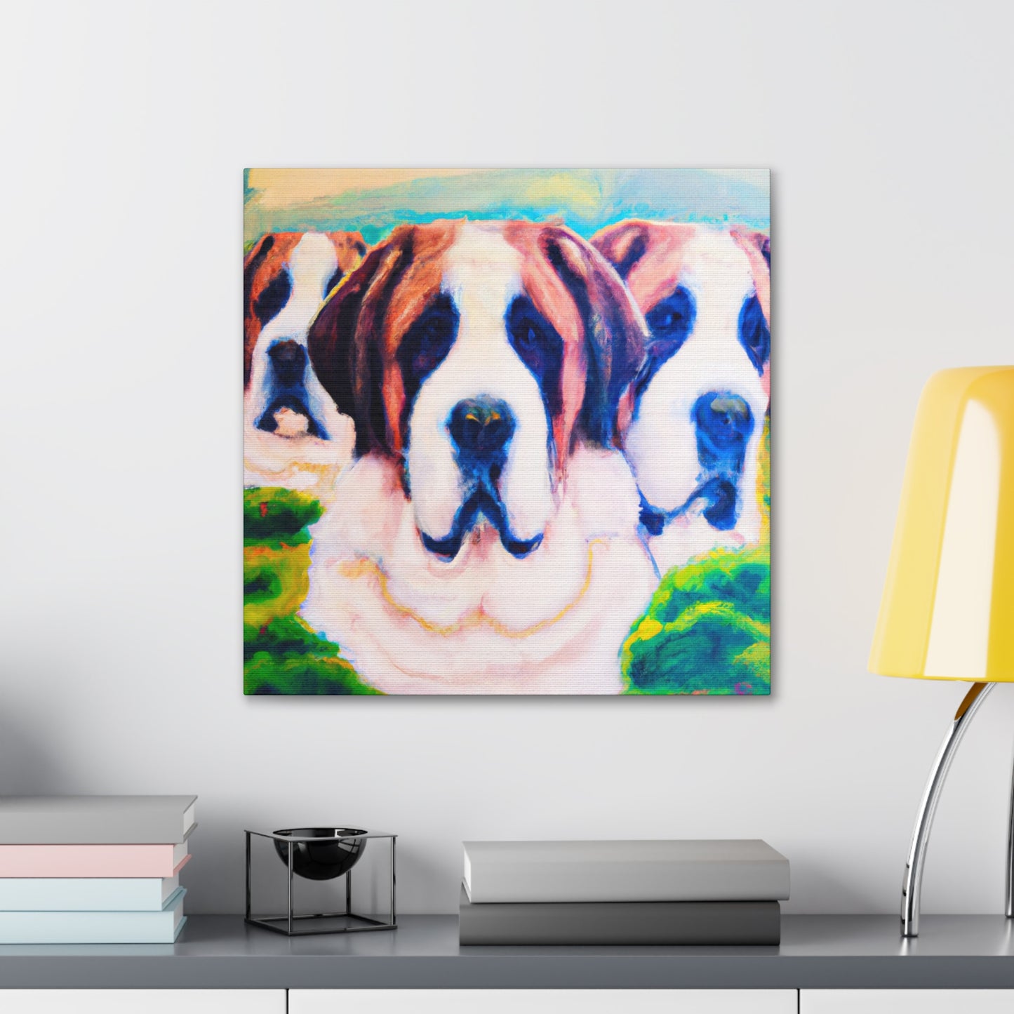 St. Bernard's Surreal Dream - Canvas