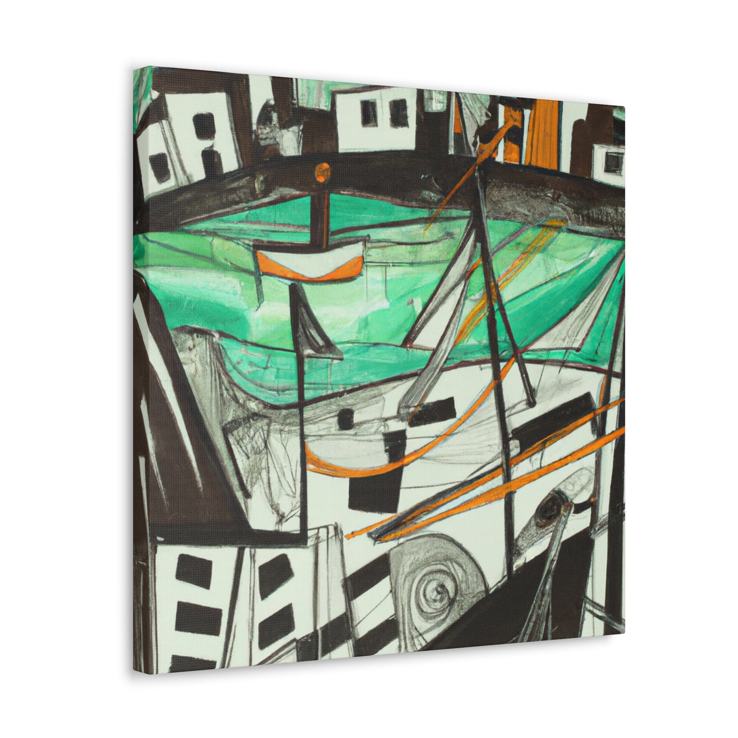 "Harbor of the 1920s" - Canvas