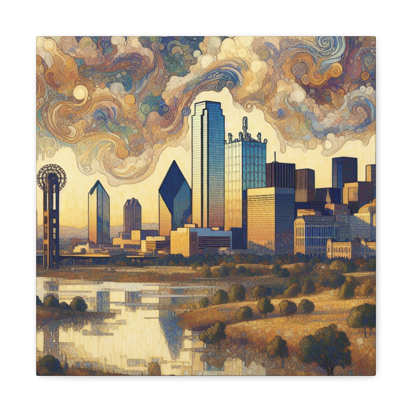 "Enchanting Dallas Serenade" - Canvas