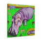 "Hippopotamus in Dreamland" - Canvas