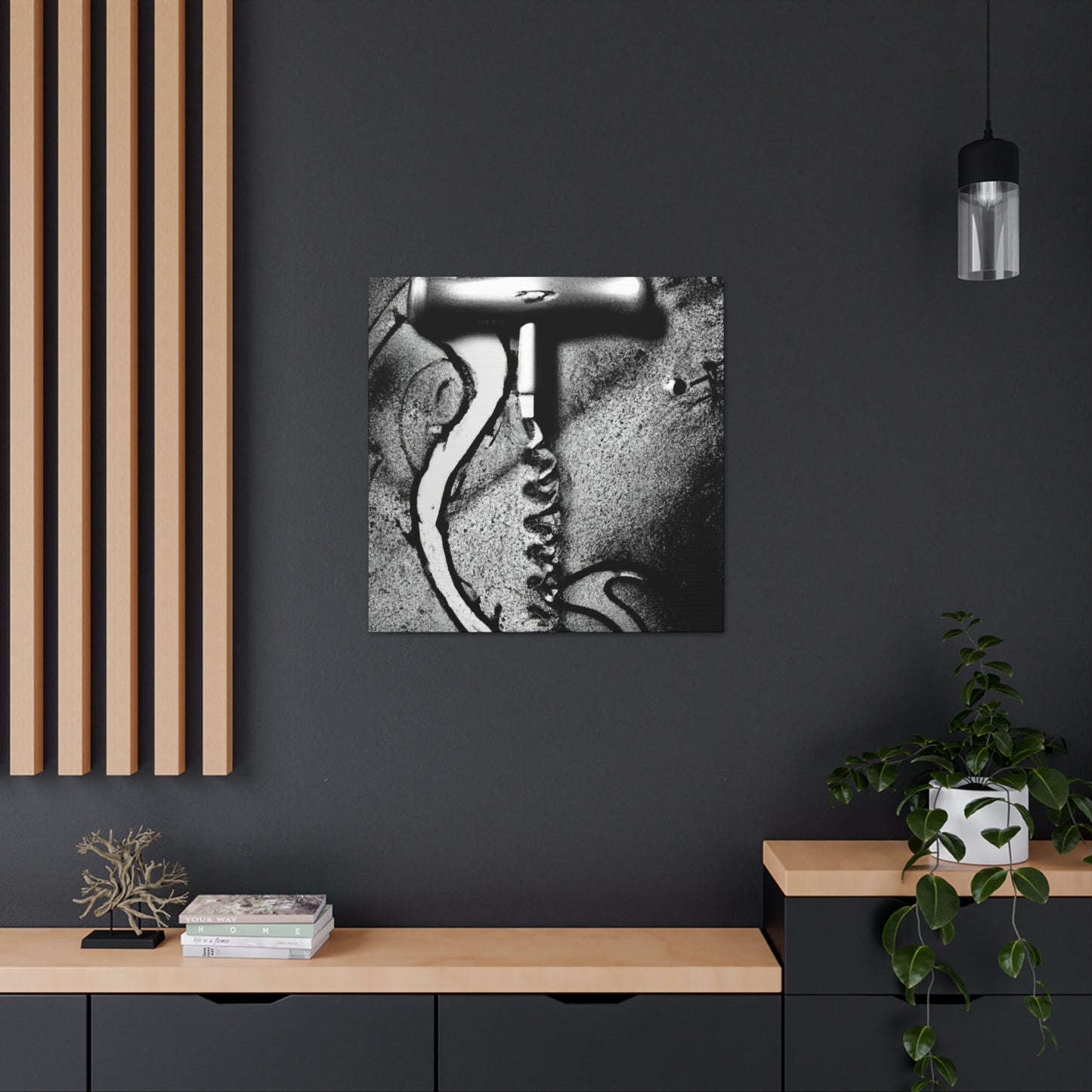 Corkscrew Curves Swirl - Canvas