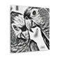 Parrots in Paradise. - Canvas