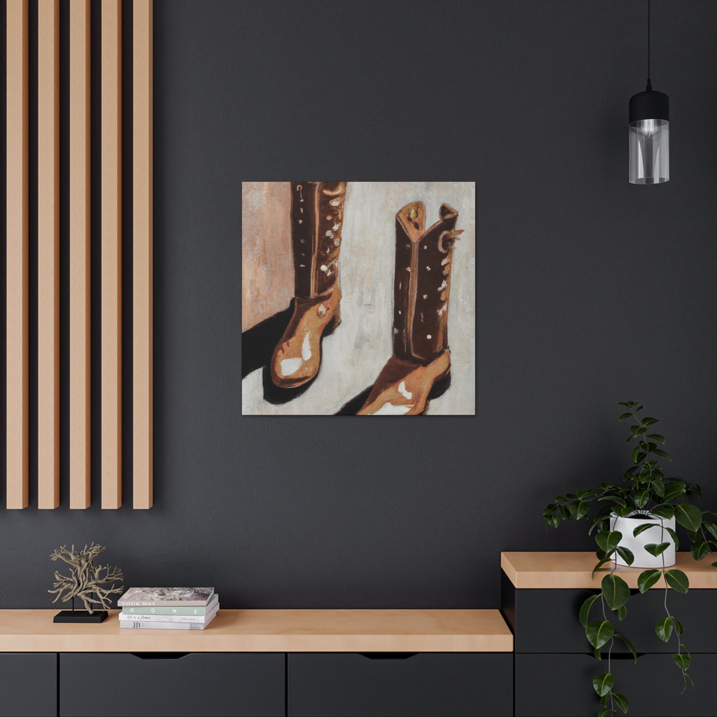 Boots in Minimalism - Canvas