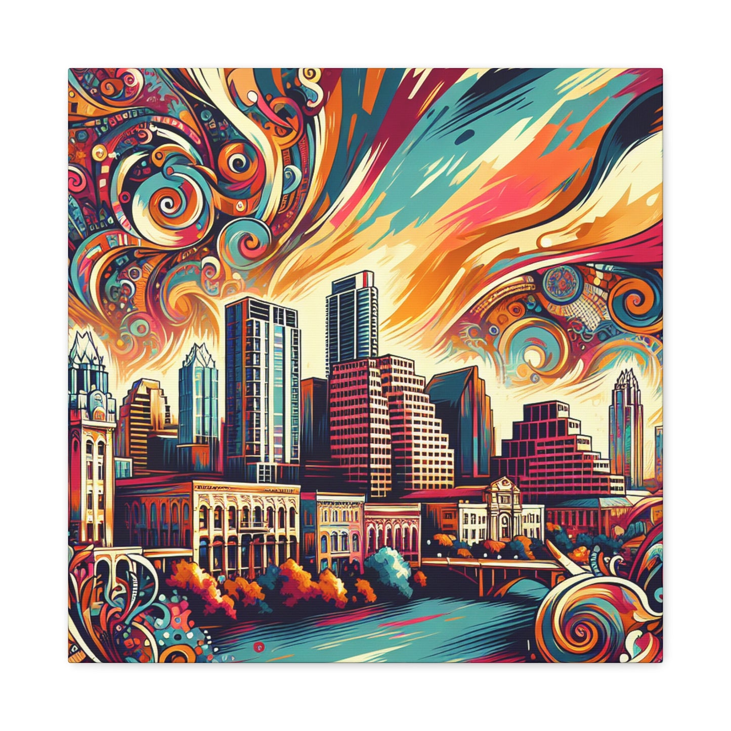 "Colorful Austin Landscapes" - Canvas