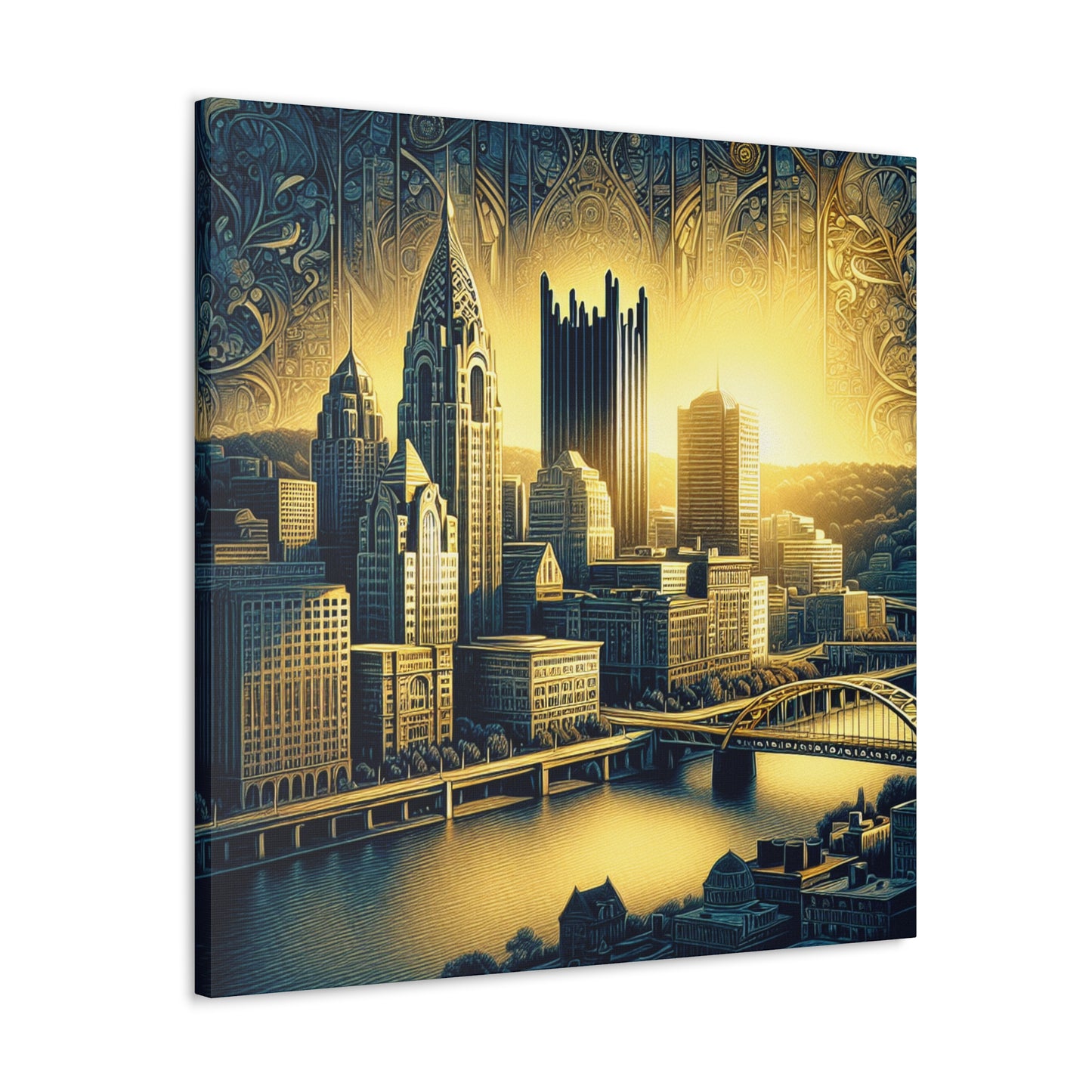 Riverside Steel Reflections - Canvas