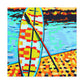 Paddle Boarding Sunrise. - Canvas