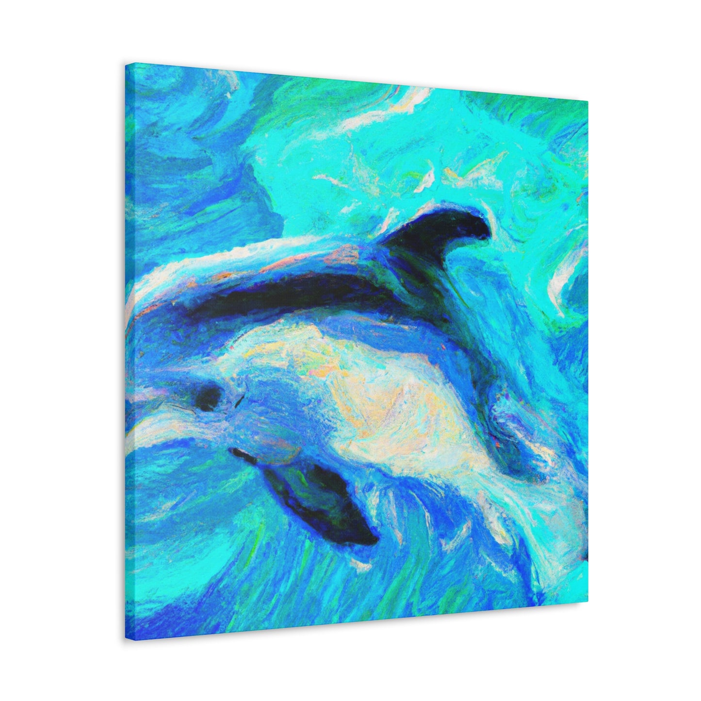 Dolphins at Playtime - Canvas