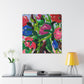 "The Peony Blooms Boldly" - Canvas