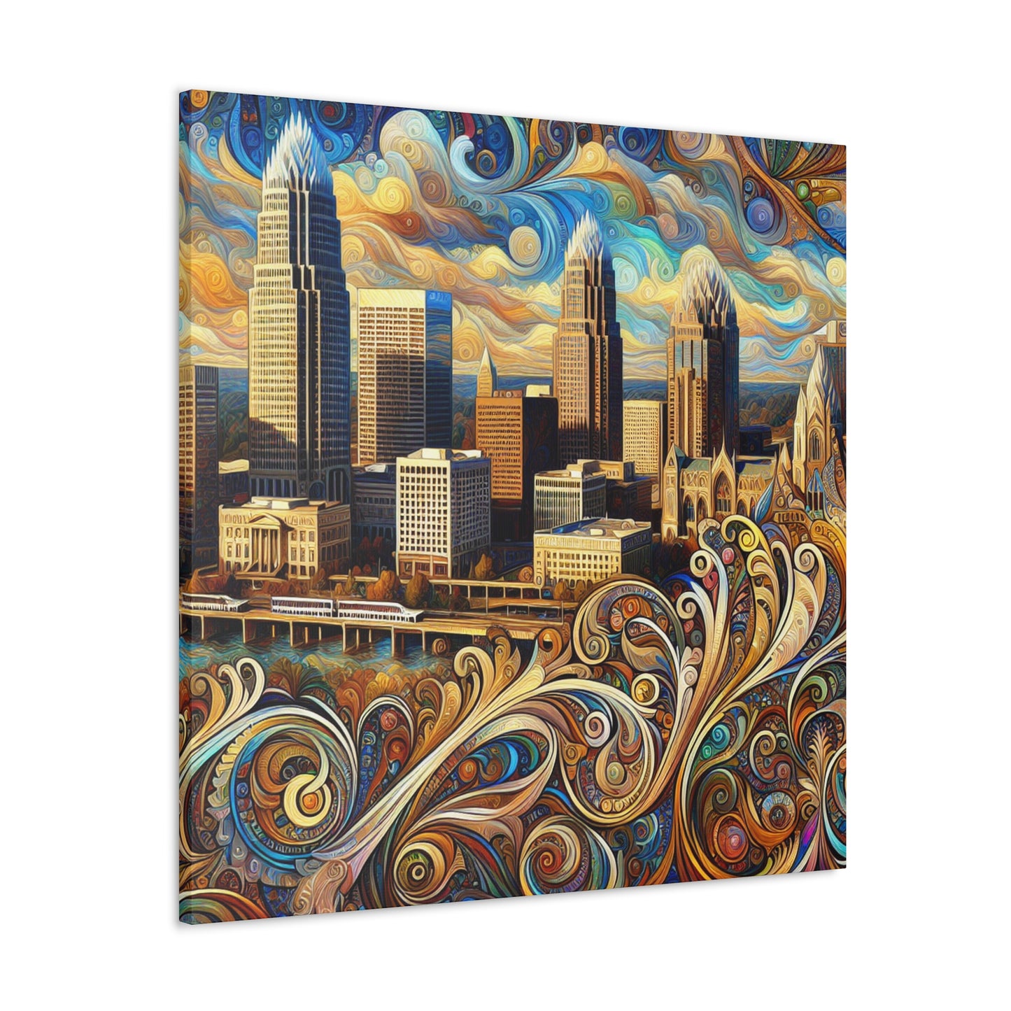 "Vibrant City Spectrum" - Canvas