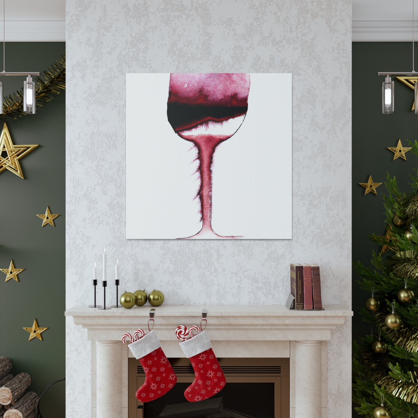 "Wine Glass Simplicity" - Canvas