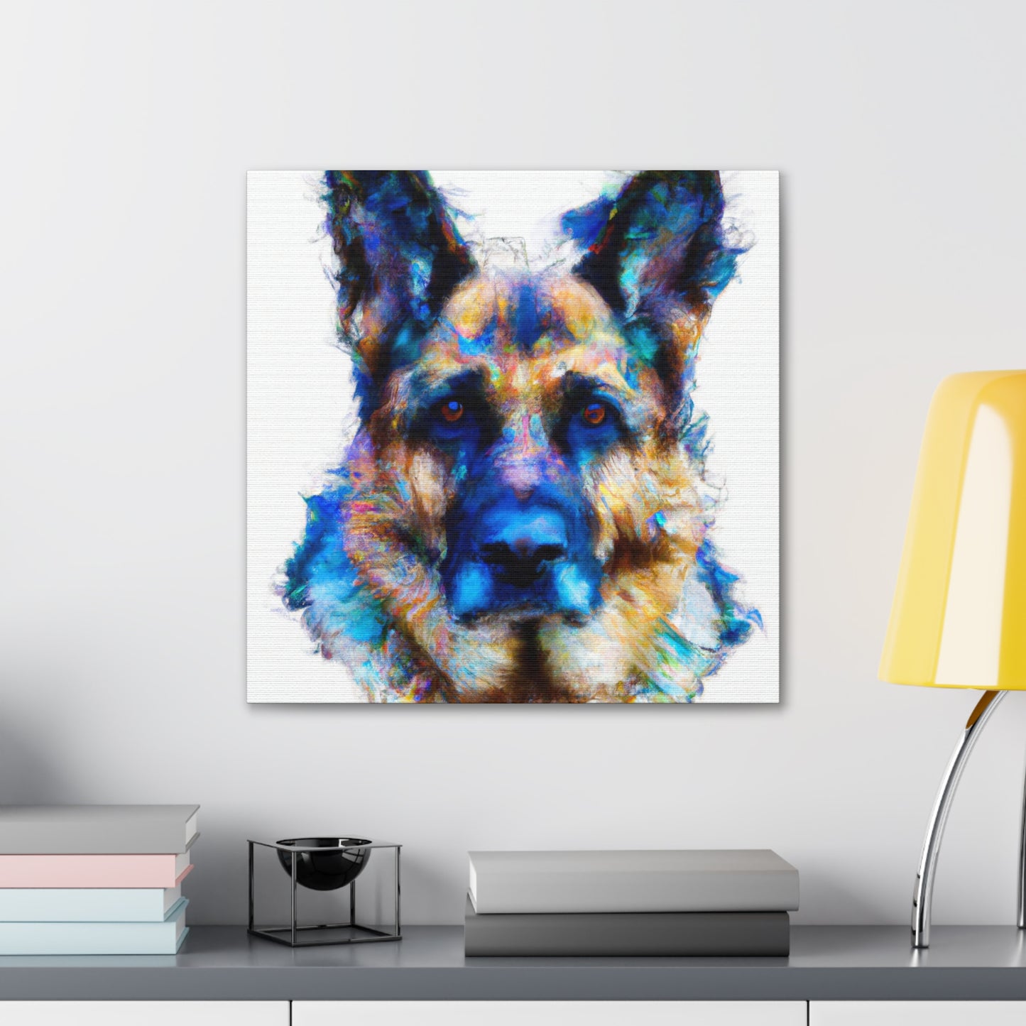 "German Shepherd Solitude" - Canvas