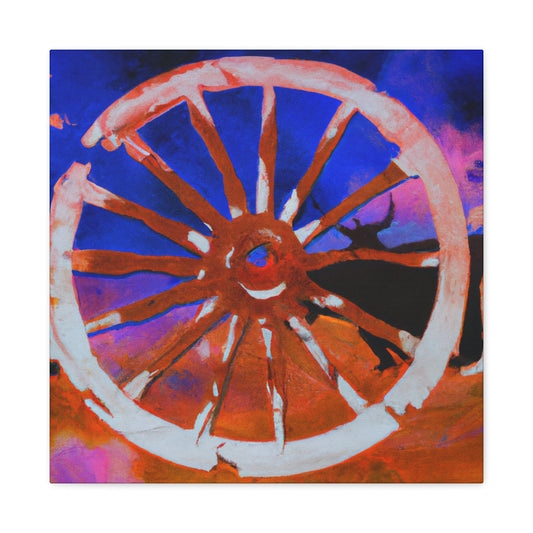 "Wagon Wheel Labyrinth" - Canvas